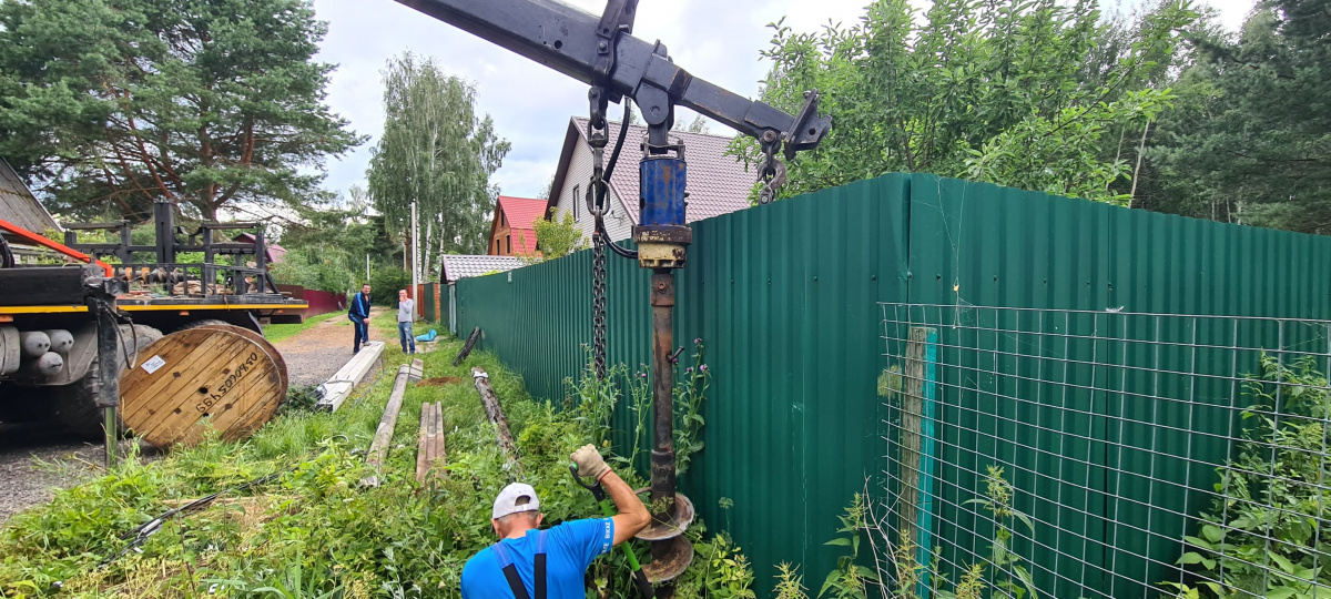 Монтаж освещения для загородного дома